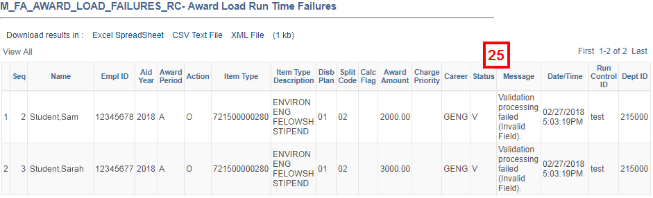 award load failures tab/window