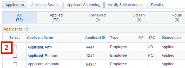 Applicants