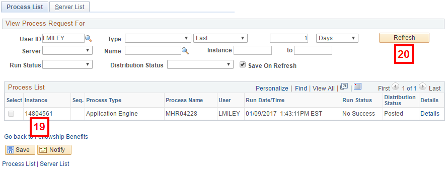 Upload the Fellowship Benefit Load Spreadsheet Template