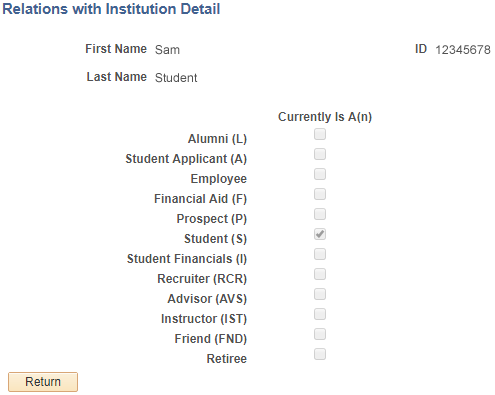 relations with institution detail page