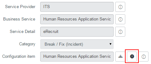 ServiceLink Show Other Active Tasks Affecting this CI icon