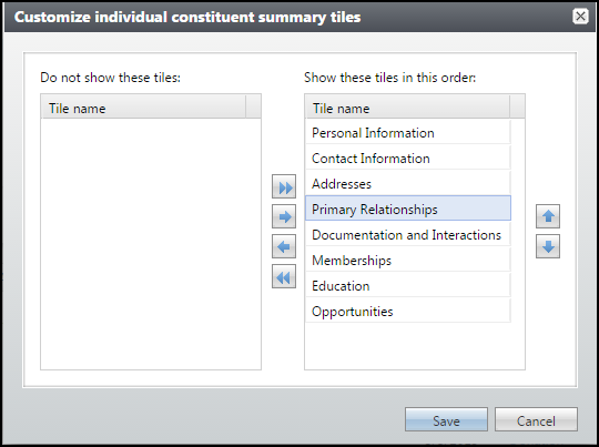 Customize Tiles Screenshot