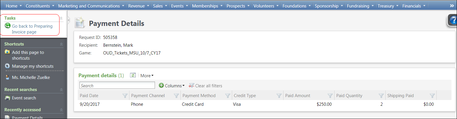 Field locations for step 2
