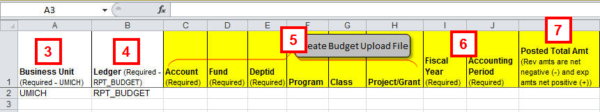 Reporting Budget Leadger Template