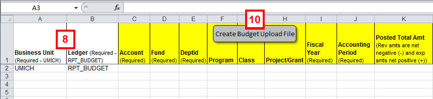 Reporting Budget Leadger Template (cont)