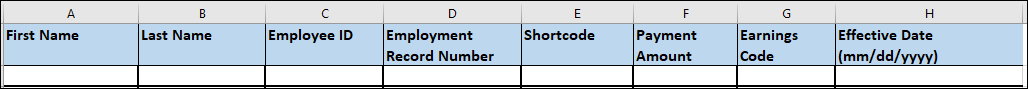 Additonal Pay Batch Spreadsheet Template screenshot