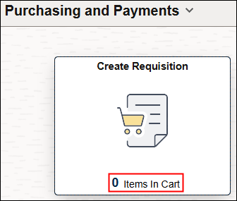 Create Requisition tile