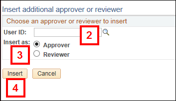 Insert Additional Approver