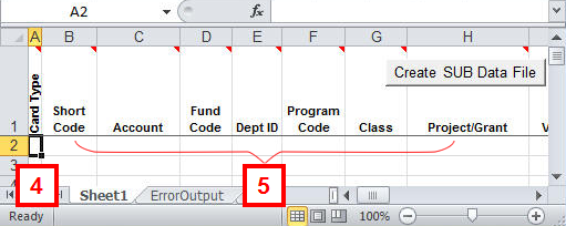 SUB Excel Loader File, cont..