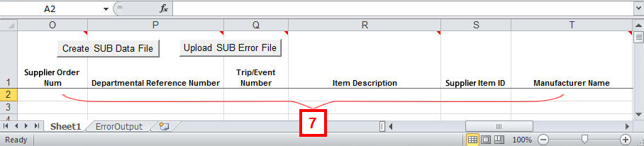SUB Excel Loader File, cont.