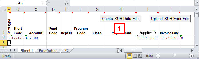 Create SUB DATA file.
