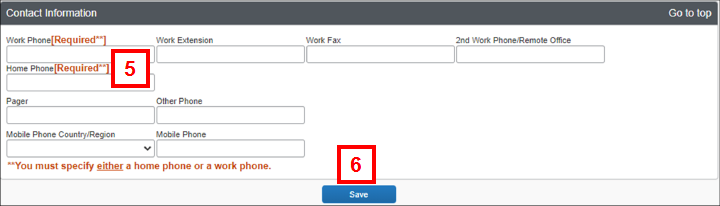 Field locations for steps 5-6