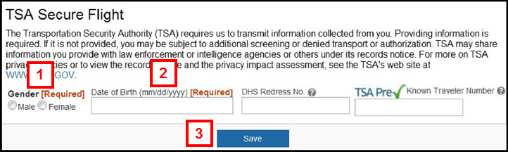 Field locations for steps 1-3