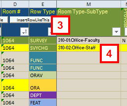 Field location for steps 3-4