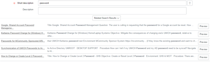 Contextual Search Screenshot.