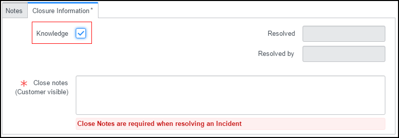 incident form