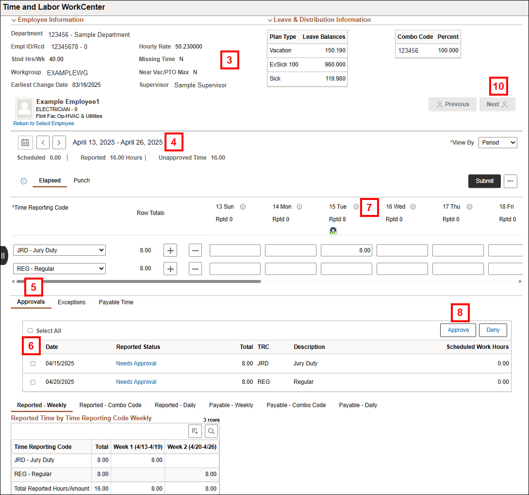 Screenshot for steps 3-8