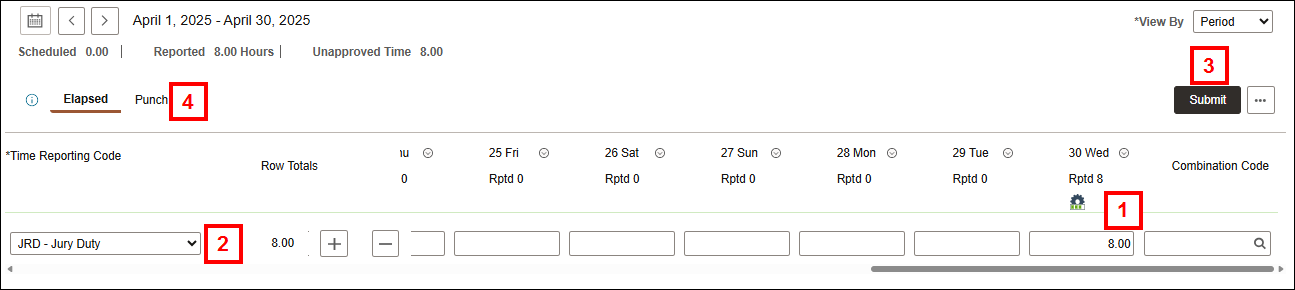 Screenshot for steps 1-4.