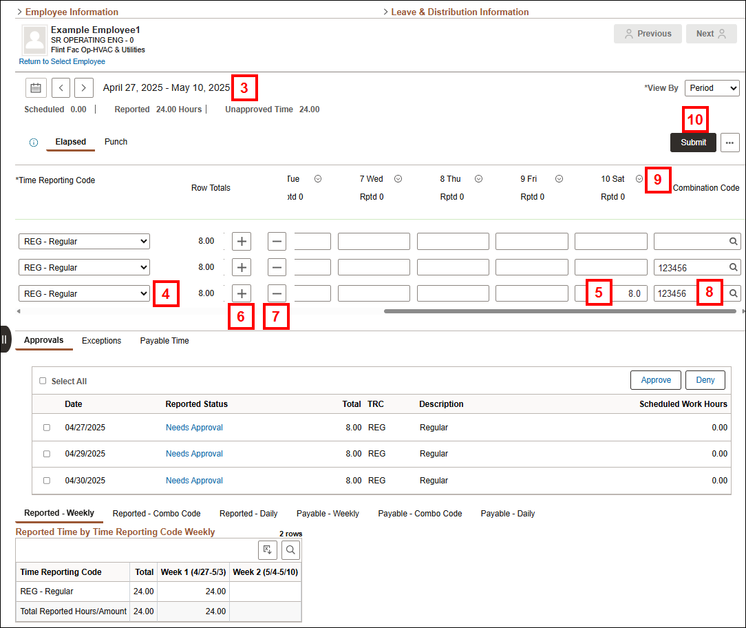 Screenshot for steps 3-10