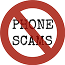No phone scams